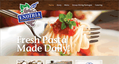 Desktop Screenshot of enotriarestaurant.com